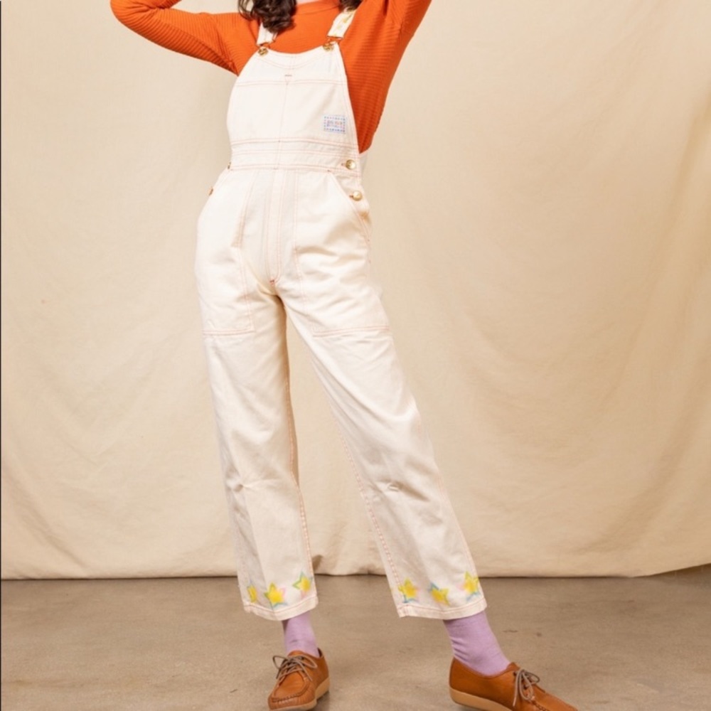 ISO: big bud press airbrush cream overalls size MEDIUM from sample sale! 😭🙏❤️